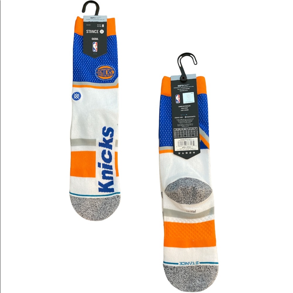 NBA NY Knicks Casual Stance Socks Size Large